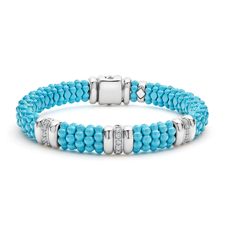 Lagos Blue Caviar Diamond Caviar Bracelet - 05-81418-CT7