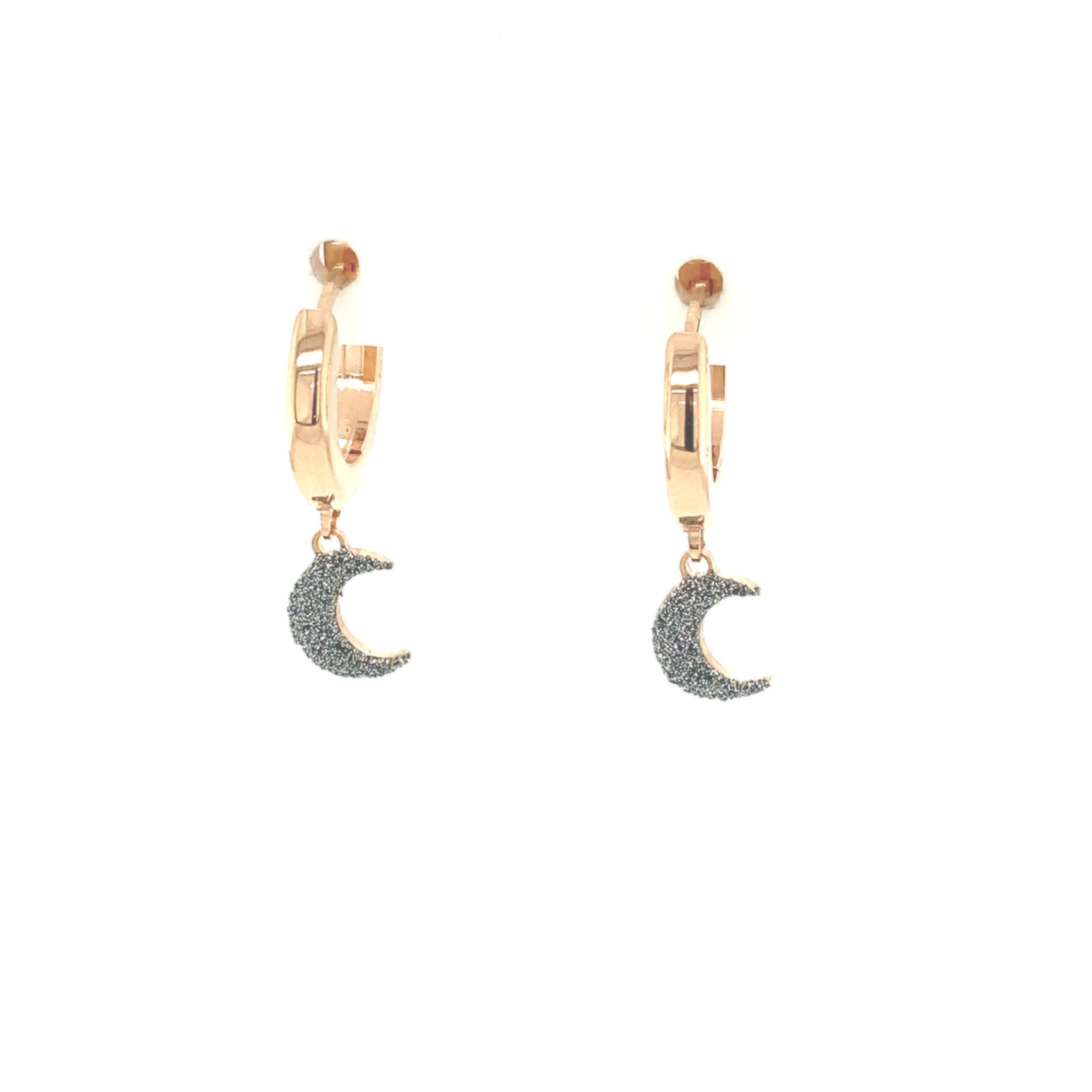 Moon Diamond Dust Earrings
