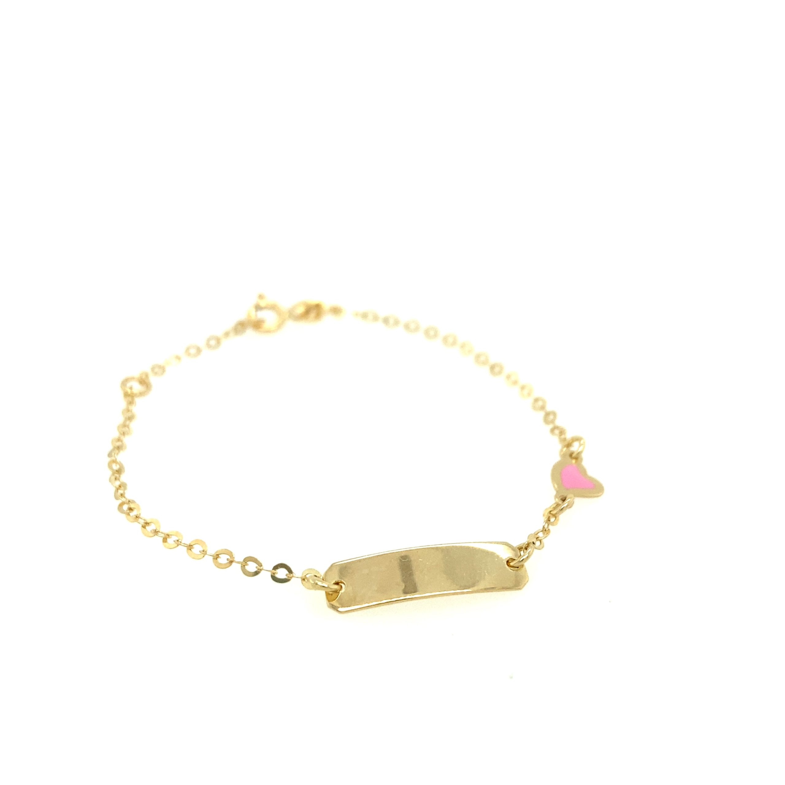 BABY BRACELET WITH PINK HEART