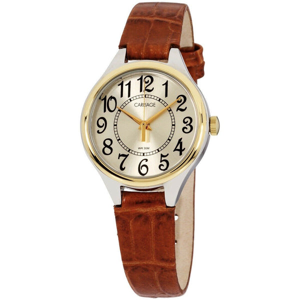 Timex Women's C3C401 Carriage Brown Leather Watch