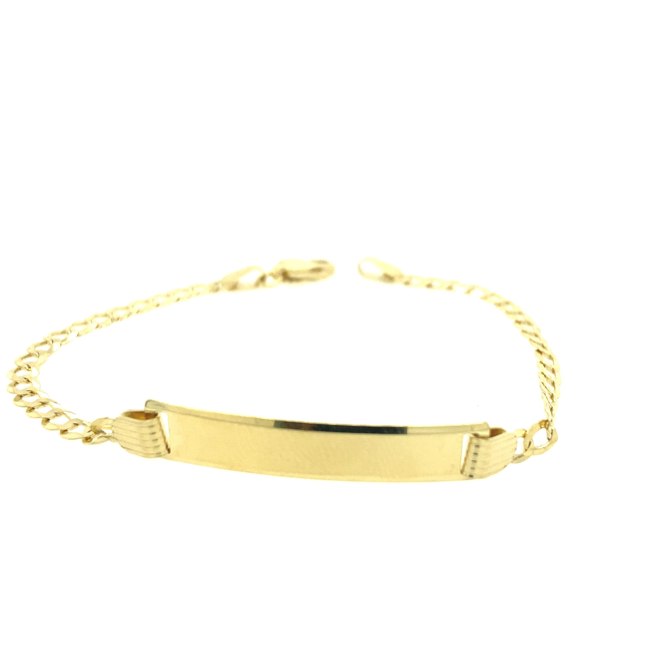 14k Gold Cuban Baby Bracelet
