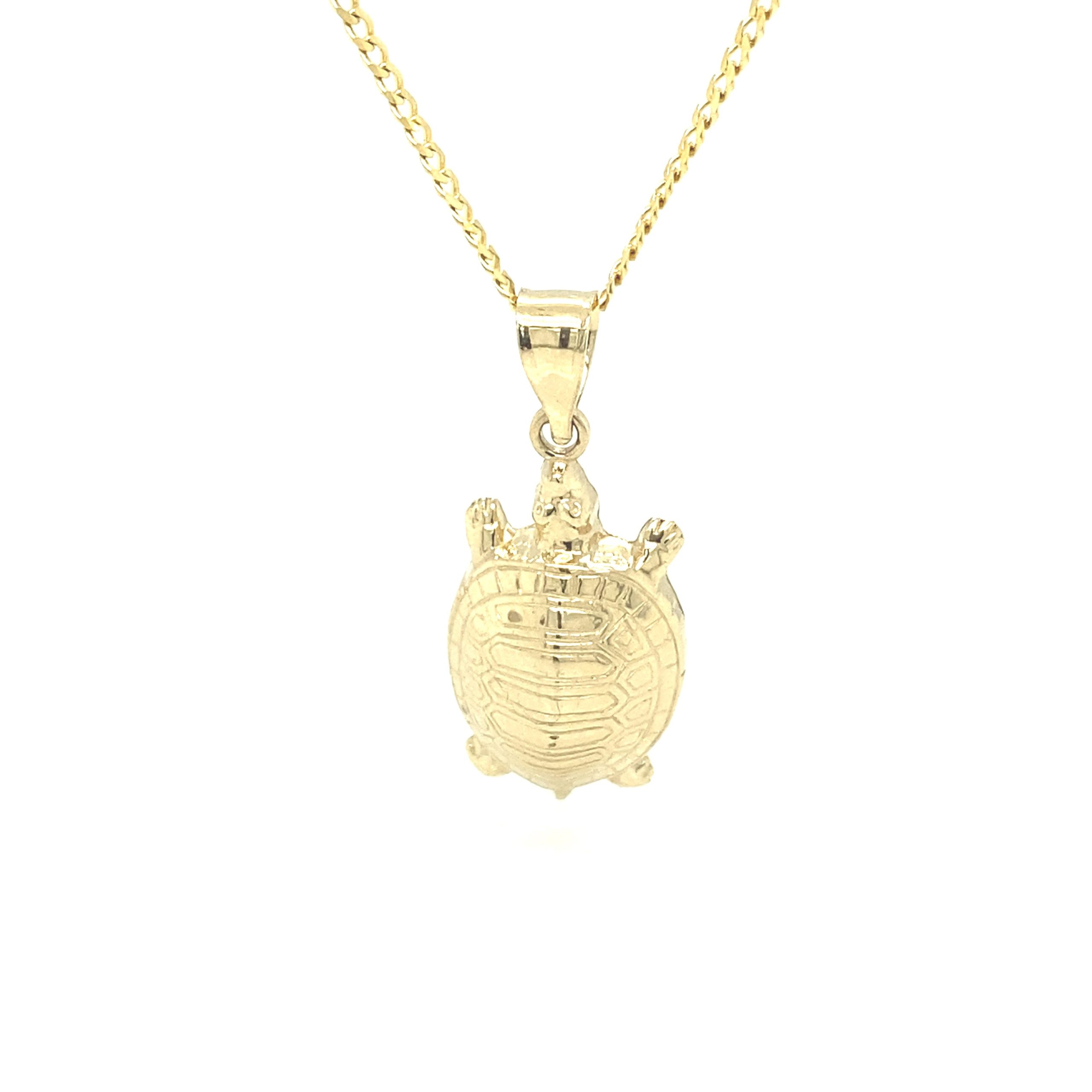 14K TURTLE PENDANT