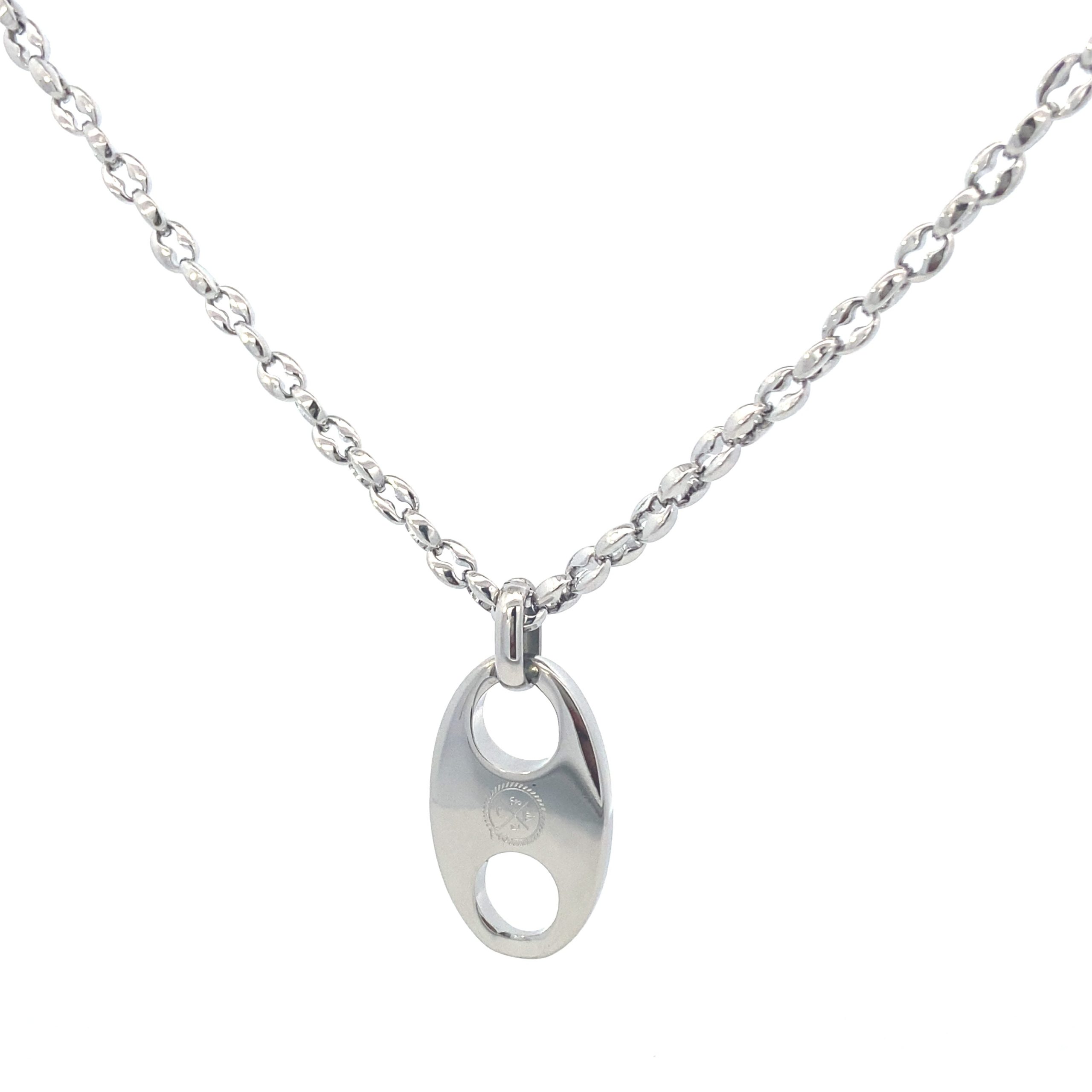 Mariner Chain w Mariner Link Pendant Silver