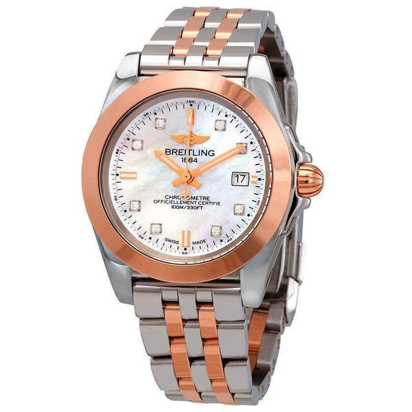 Breitling Women's C7133012-A803-792C Galactic Two-Tone 18kt Rose Gold and Stainless Steel Watch