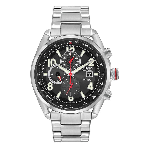 Citizen Men's CA0368-56E Eco-Drive Chronograph Stainless Steel Watch