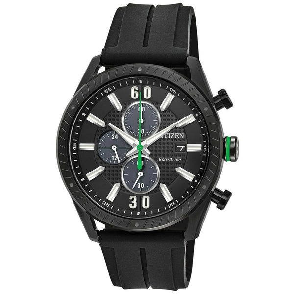 Citizen Men's CA0665-00E CTO Chronograph Black Silicone Watch