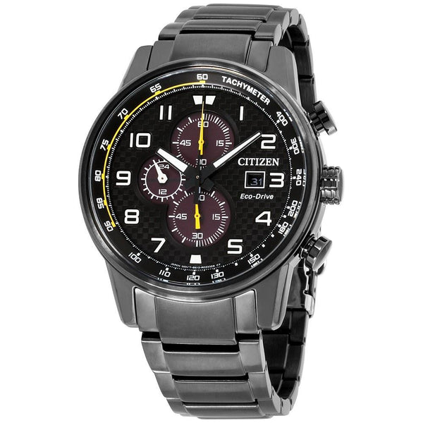 Citizen Men's CA0687-58E Primo Chronograph Black Stainless Steel Watch