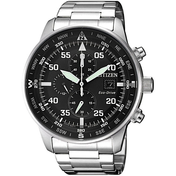 Citizen Men's CA0690-88E Aviator Chronograph Stainless Steel Watch