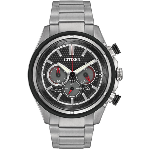 Citizen Men's CA4240-82E Eco-Drive Chronograph Titanium Watch