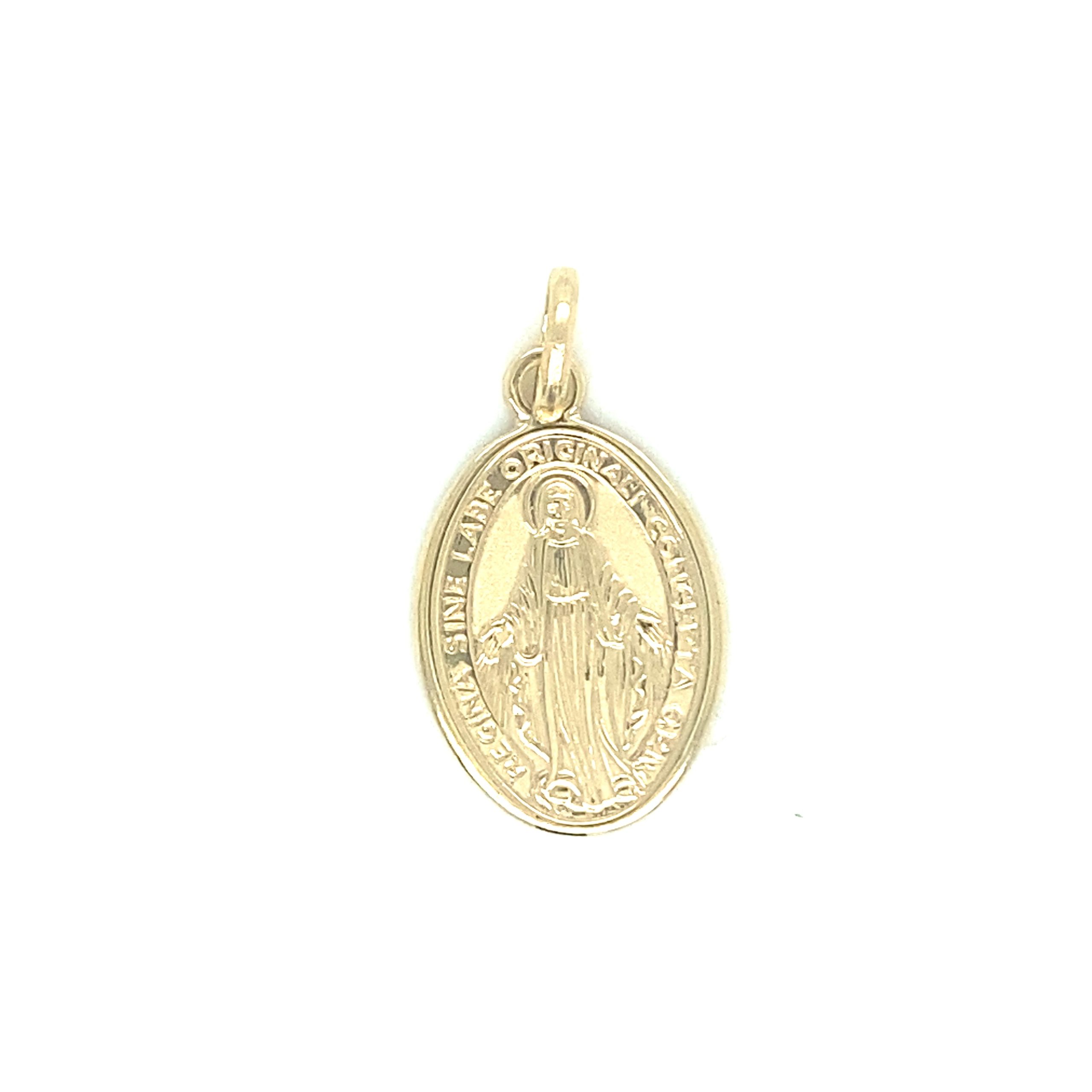 14k Gold Small Jesus Pendant