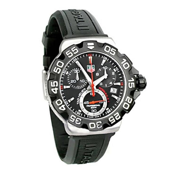 Tag Heuer Men's CAH1110.BT0714 Formula 1 Chronograph Black Rubber Watch
