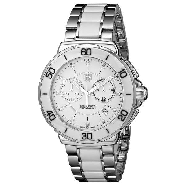 Tag Heuer Women's CAH1211.BA0863 Formula One Chronograph Diamond Two-Tone Ceramic Watch