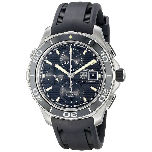 Tag Heuer Men's CAK2111.FT8011 Aquaracer Chronograph Automatic Black Rubber Watch