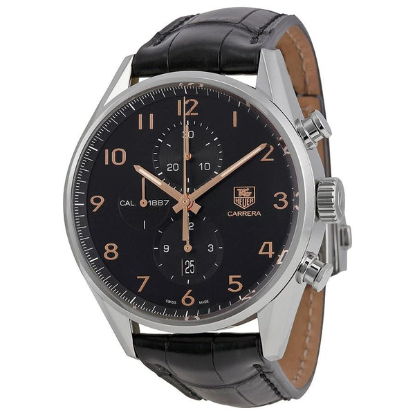 Tag Heuer Men's CAR2014.FC6236 Carrera Chronograph Brown Leather Watch