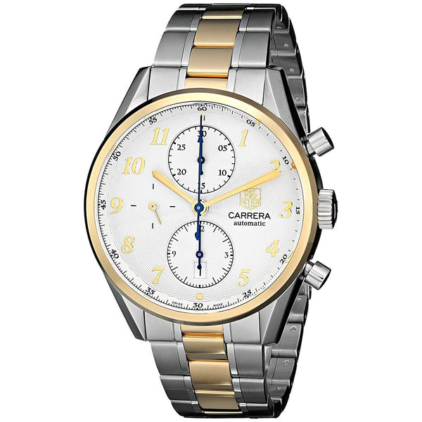 Tag Heuer Men's CAS2150.BD0731 Carrera Heritage 18kt yellow gold Chronograph Automatic Two-Tone Stainless Steel Watch