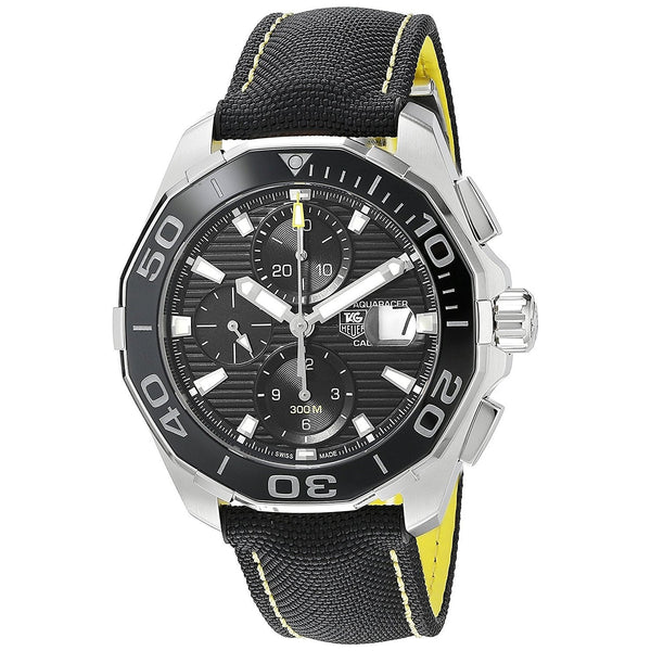 Tag Heuer Men's CAY211A.FC6361 Aquaracer Chronograph Automatic Black Canvas Watch