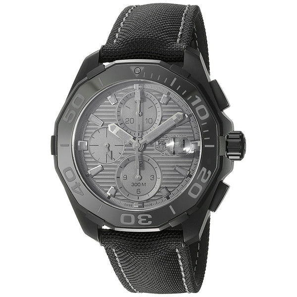 Tag Heuer Men's CAY218B.FC6370 Aquaracracer Chronograph Automatic Black Canvas Watch