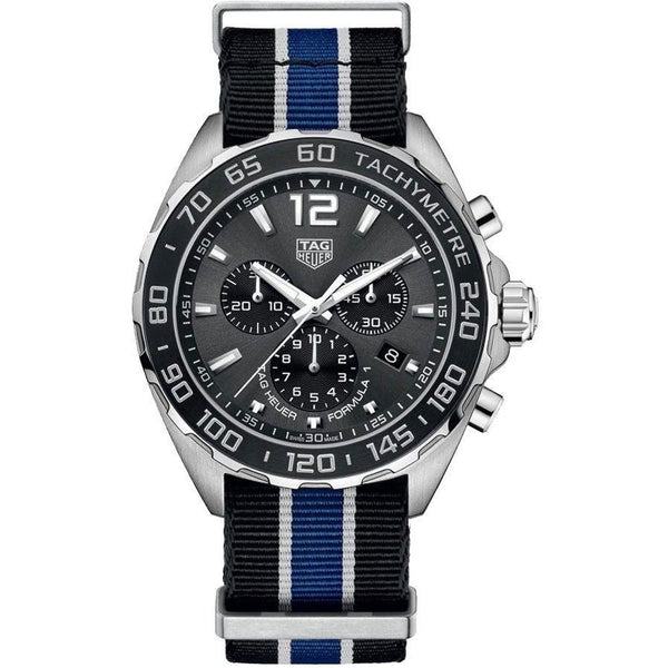Tag Heuer Men's CAZ1011.FC8197 Formula 1 Chronograph Multicolored Nato Fabric Watch