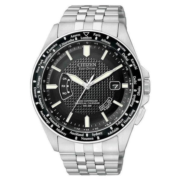 Citizen Men's CB0020-50E World Perpetual A-T Stainless Steel Watch
