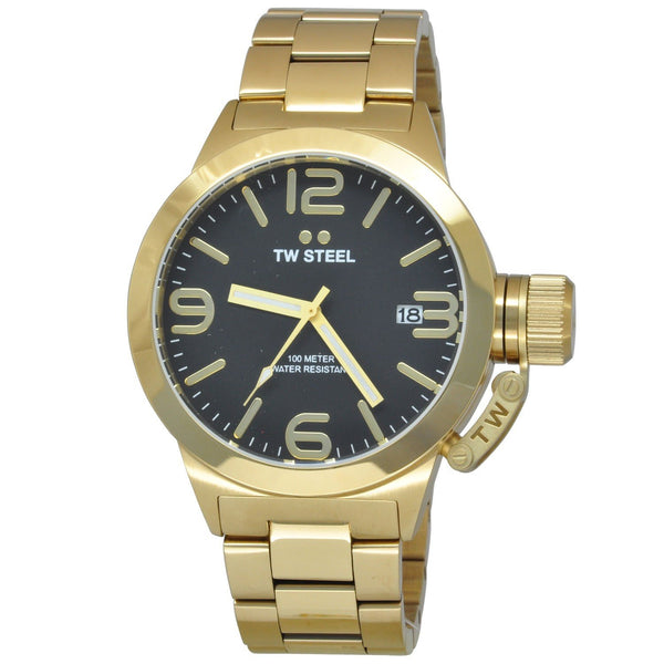 TW Steel Men's CB91 Canteen Gold Stainless Steel Watch