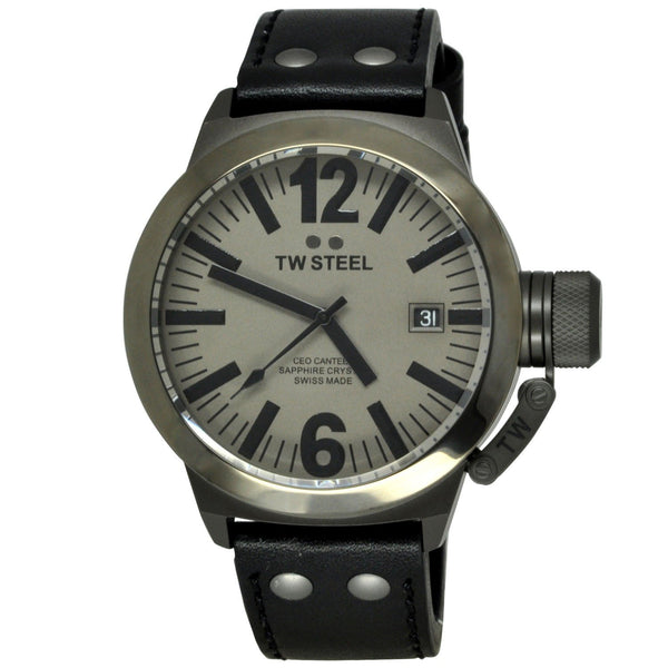TW Steel Men's CE1051 CEO Black Leather Watch
