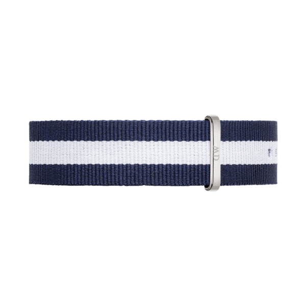 Classy Glasgow Watch Strap (Navy Blue/White/Silver)