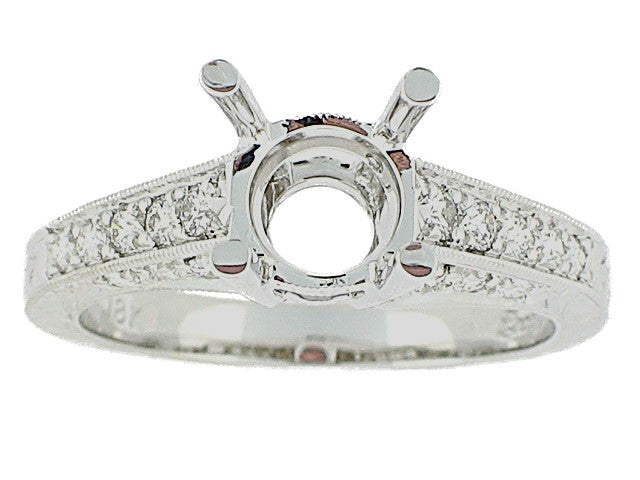 COAST 18K WHITE GOLD 0.37CT VS/G DIAMOND ENGAGEMENT RING MOUNTING