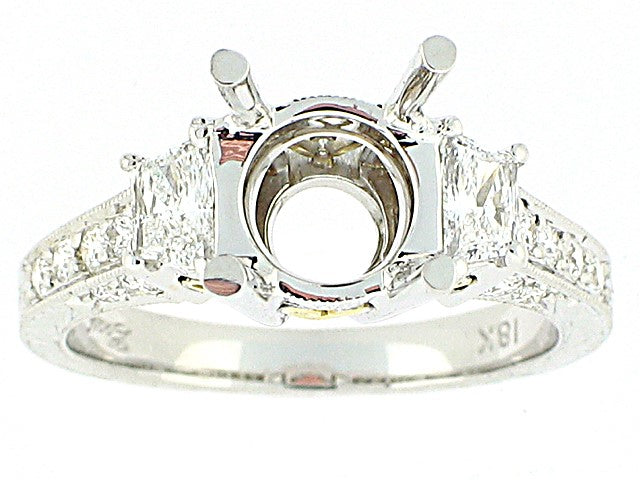 COAST 18K WHITE GOLD 0.69CT VS/G-H DIAMOND ENGAGEMENT RING MOUNTING