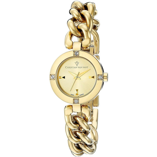 Christian Van Sant Women's CV0215 Sultry Gold-Tone Stainless Steel Watch