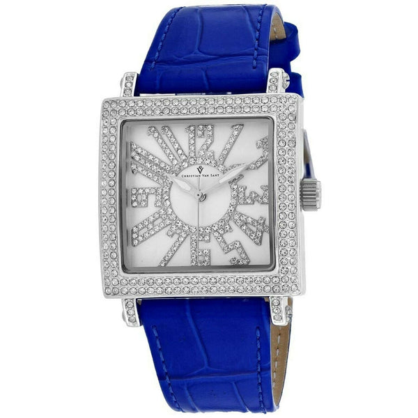Christian Van Sant Women's CV0241 Lumina Blue Leather Watch