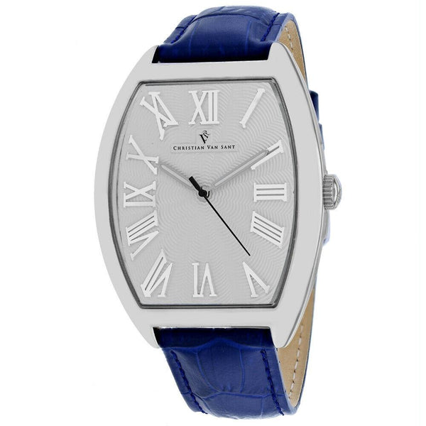 Christian Van Sant Men's CV0275 Royalty Blue Leather Watch