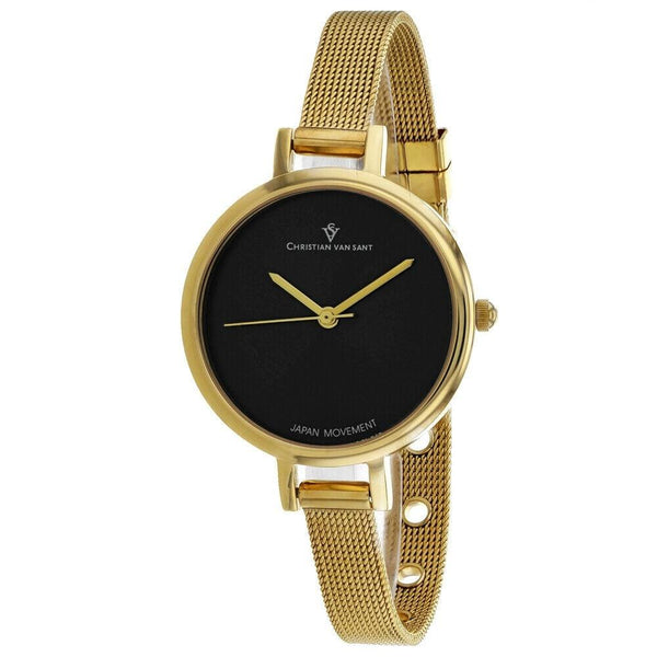 Christian Van Sant Women's CV0284 Grace  Gold-Tone Stainless Steel Watch