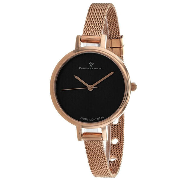 Christian Van Sant Women's CV0287 Grace  Rose Gold-Tone Stainless Steel Watch