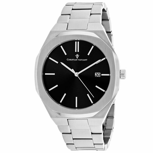 Christian Van Sant Men's CV0520 Octavius Slim Stainless Steel Watch