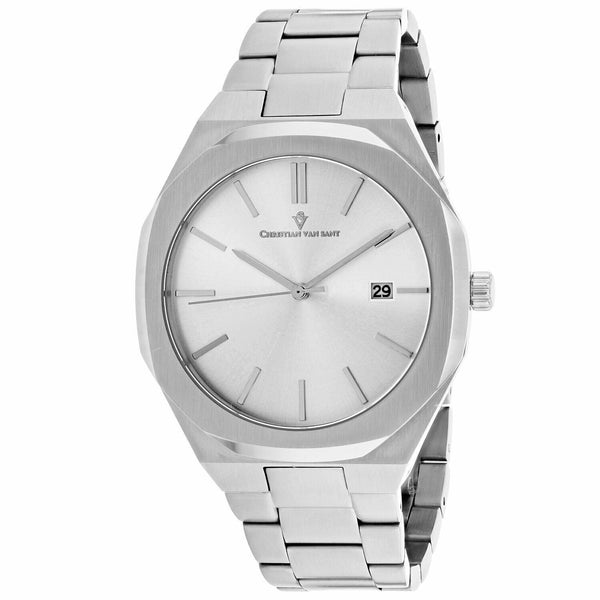 Christian Van Sant Men's CV0521 Octavius Slim Stainless Steel Watch