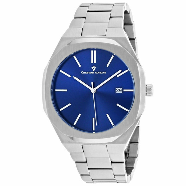 Christian Van Sant Men's CV0522 Octavius Slim Stainless Steel Watch