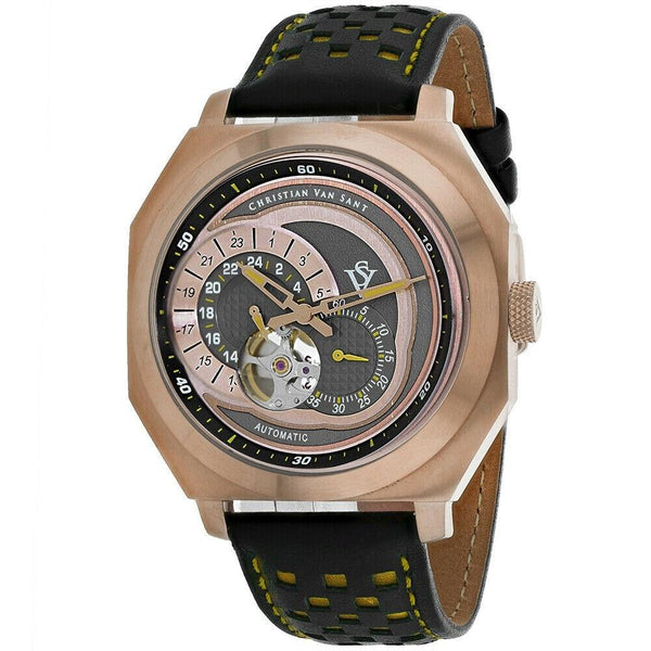 Christian Van Sant Men's CV0565 Machina Chronograph Two-Tone Leather Watch