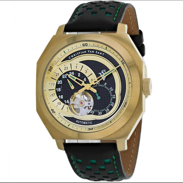 Christian Van Sant Men's CV0566 Machina Chronograph Two-Tone Leather Watch