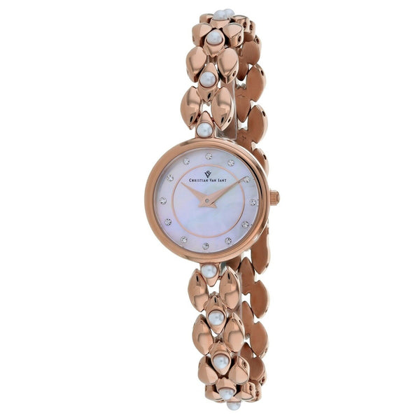 Christian Van Sant Women's CV0613 Perla Rose Gold-Tone Stainless Steel Watch