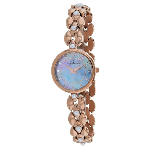 Christian Van Sant Women's CV0614 Perla Rose Gold-Tone Stainless Steel Watch