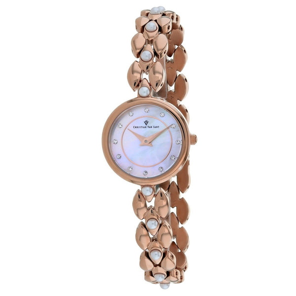 Christian Van Sant Women's CV0615 Perla Rose Gold-Tone Stainless Steel Watch