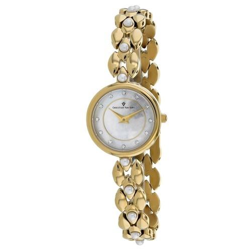 Christian Van Sant Women's CV0616 Perla Gold-Tone Stainless Steel Watch