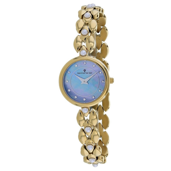 Christian Van Sant Women's CV0617 Perla Gold-Tone Stainless Steel Watch