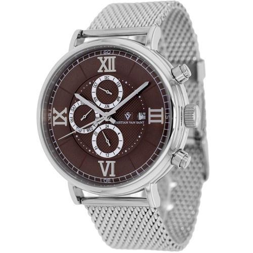 Christian Van Sant Men's CV1125 Somptueuse Chronograph Stainless Steel Watch