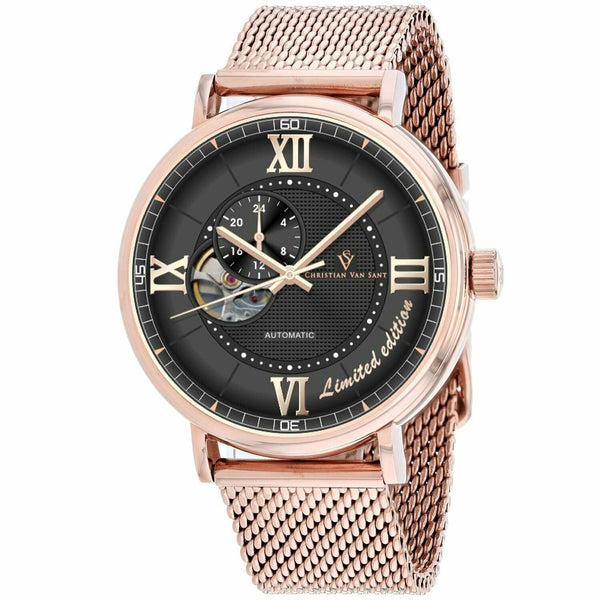 Christian Van Sant Men's CV1146 Somptueuse Rose Gold-Tone Stainless Steel Watch