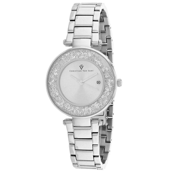 Christian Van Sant Women's CV1210 Dazzle  Stainless Steel Watch
