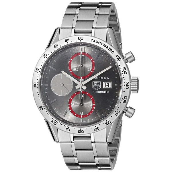Tag Heuer Men's CV201AB.BA0794 Carrera Chronograph Stainless Steel Watch