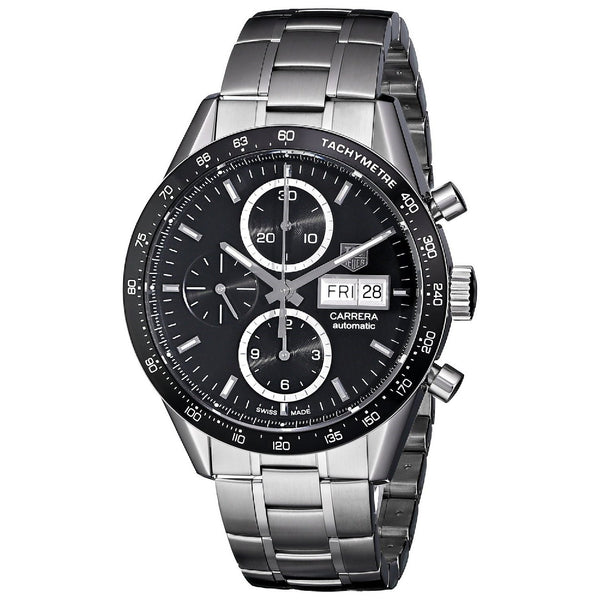 Tag Heuer Men's CV201AG.BA0725 Carrera Chronograph Automatic Stainless Steel Watch