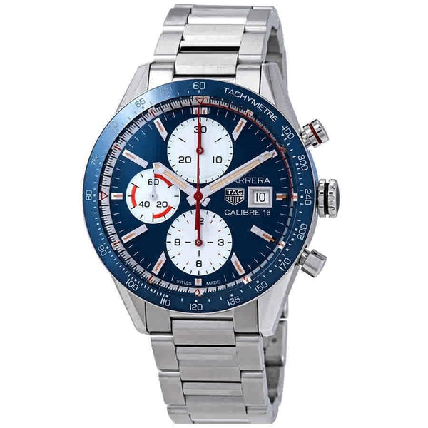 Tag Heuer Men's CV201AR.BA0715 Carrera Chronograph Stainless Steel Watch