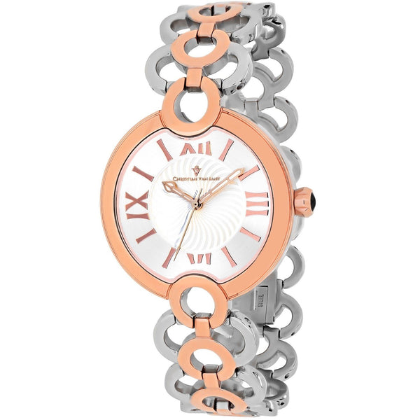 Christian Van Sant Women's CV2814 Twirl Two-Tone Stainless Steel Watch